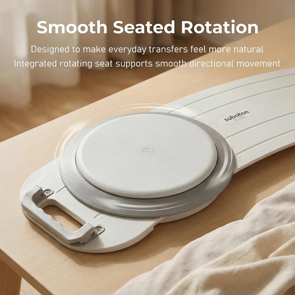 Rotating Transfer Board Turntable Dual Assisted Handles FSA/HSA Sliding Mobility